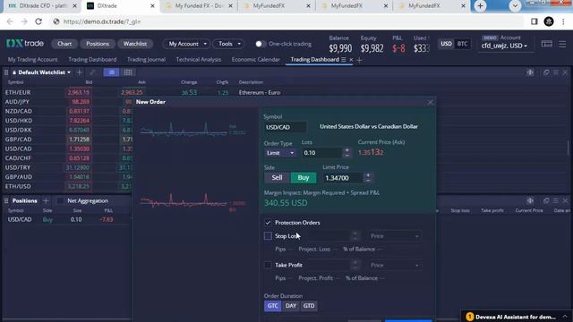 شرح منصة Dx.trade لأستخدامها مع شركات التمويل في سوق الفوركس