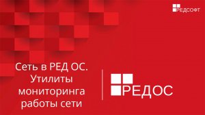 Сеть в РЕД ОС. Утилиты мониторинга работы сети