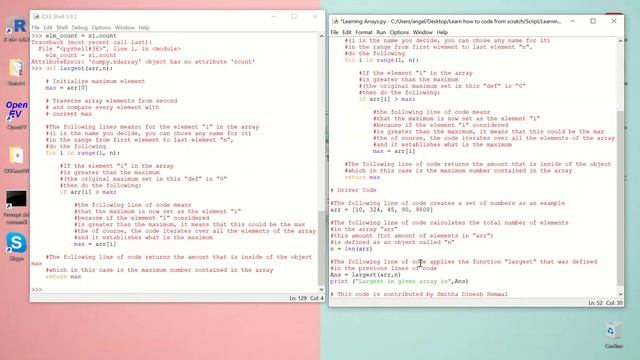 Function to Find Maximum in array of size n - Part 8 | Python смотреть онлайн