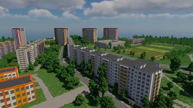 500 ЗДАНИЙ | Зеленоград в Minecraft 1 к 1