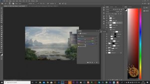 Environment Matte Painting Photoshop Tutorial (Full depth) || SR Creations