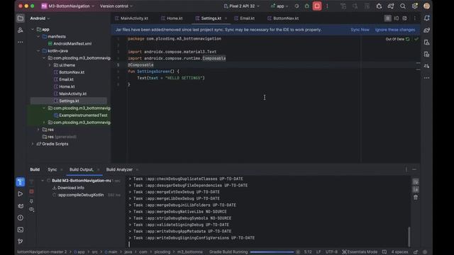Android Development - Bottom Navigation (Material 3 and Jetpack Compose) смотреть онлайн