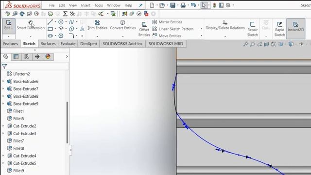 Cylinder Head Tutorial #16 | Two Stroke Engine | Solidworks Tutorial | CAD Tutorial