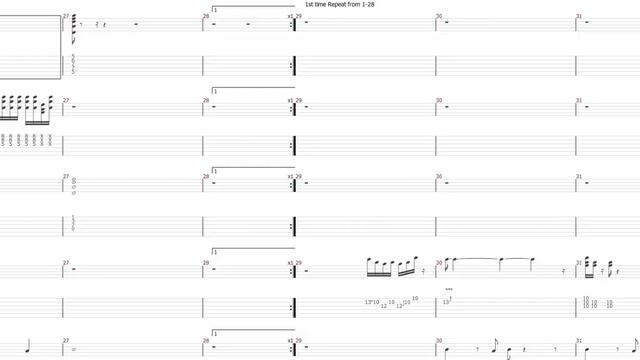 Pink Floyd Another Brick In The Wall Part II Guitar Tablature смотреть онлайн