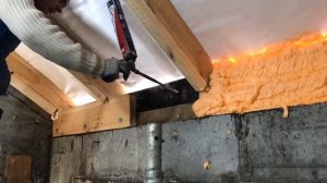 Полиуретановый утеплитель Полинор на утепление мауэрлата с помощью ППУ  — один из лучших материалов