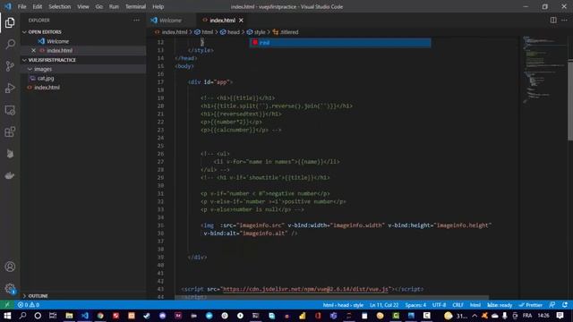 Dynamic binding (v-on:href, v-on:alt , :src, :class : style ) смотреть онлайн