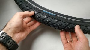 Зимняя шипованная покрышка для велосипеда Schwalbe Marathon Winter Plus 26x2.0