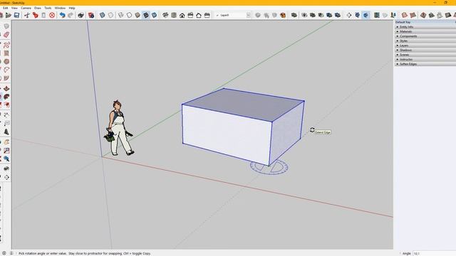 SketchUp 05 Точные размеры и тиражирование