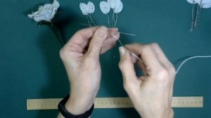МК Композиция из бисера Антуриум и Розы Цветы из бисера своими руками\Master diy