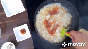 #Пюре из фасоли с жаренным луком по-молдавски.#Холоднаяпостнаязакуска#