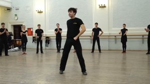 Репетиция аргентинского танца "Маламбо". Балет Игоря Моисеева.
