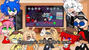 Sonic Characters React Friday Night Funkin VS Imposter V3 // FNF // Among Us Secret Defeat