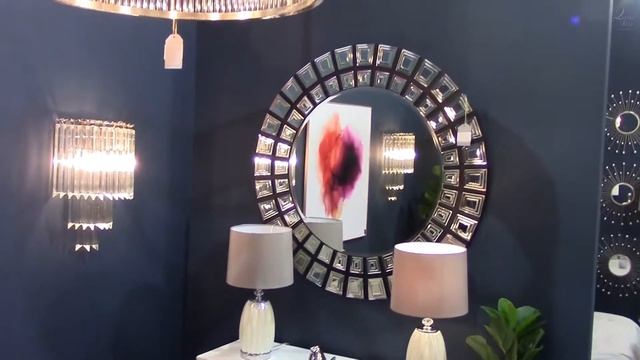 Декоративное зеркало Арт-Деко круглое, арт. KFH302