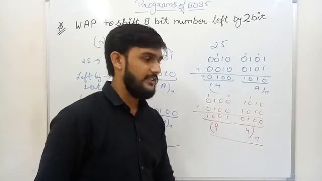 Program for shifting of 8 bit number left by 2 bit in 8085 Microprocessor смотреть онлайн