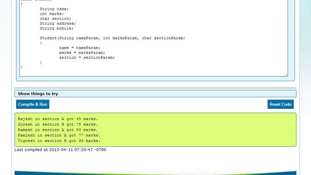 Use of Constructors - Online java tutorial | Learn java - Merit Campus