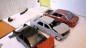 КРАШ-ТЕСТ НЕМЕЦКОЙ ТРОЙКИ!MERCEDES, AUDI, и BMW из ПЛАСТИЛИНА!