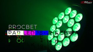 PROCBET PAR LED 18 12 RGBWA