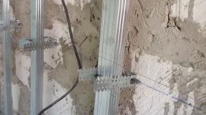обшивка стен гипсокартоном в два слоя, на каркасе. Plasterboard Wall.