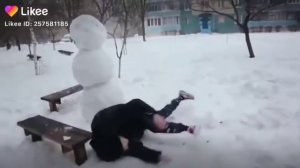 Как отписдить снеговика