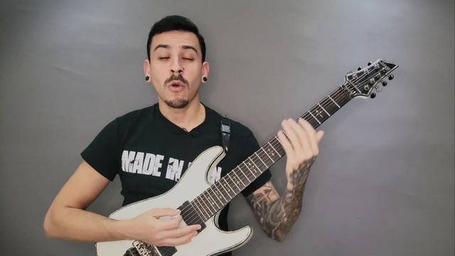 Schecter Hellraiser C7-FR (mini review)/Afinação do instrumento/Face the Day (solo) [ENG SUBS] смотреть онлайн