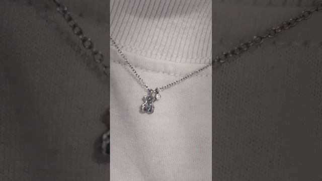 Tous подвеска мишка с камнем новая тойс тоус с бриллиантом цирконы обзор #tous #jewellery #necklacе смотреть онлайн