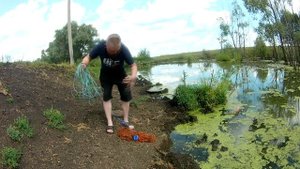 Кастинговая Сеть! Рыбалка на пруду и на речке!