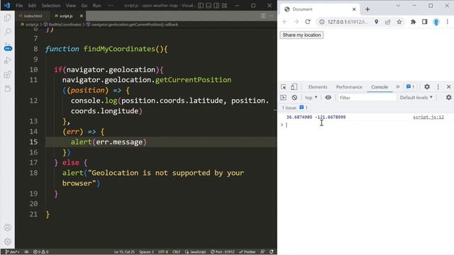 How to Get a User's Current Location from the Browser with the Geolocation API - JavaScript