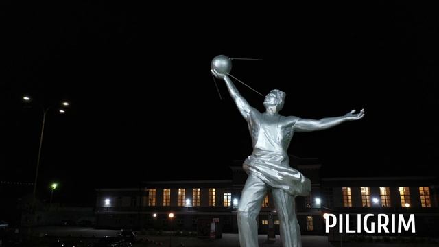 Вечерний ЖД вокзал. Аэросъемка. г.Ангарск смотреть онлайн