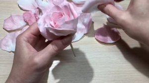 РОЗА СВОИМИ РУКАМИ | УКРАШЕНИЕ ИЗ ФОАМИРАНА