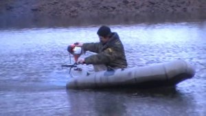 Самодельный лодочный мотор из бензокосы