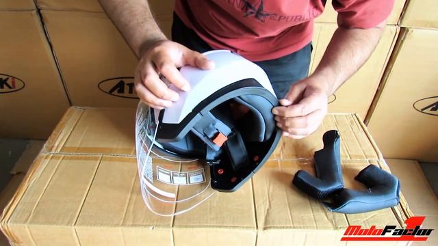 Обзор | мотошлем ATAKI OF512 | (Полулицевик) смотреть онлайн