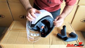 Обзор | мотошлем ATAKI OF512 | (Полулицевик)