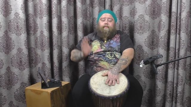 Djembe Lesson | Новый джембе - новый рисунок :) смотреть онлайн