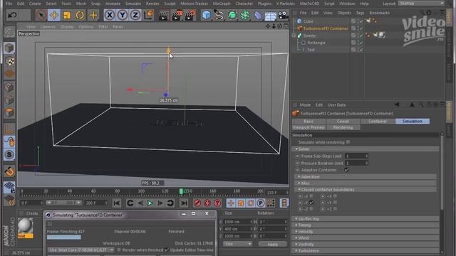 Огненный текст в Cinema 4D смотреть онлайн