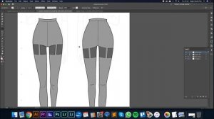 DIGITAL FASHION ILLUSTRATION - FULL LENGTH - Designing a Range of Leggings