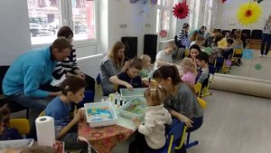 Рисование с детьми на воде. Эбру