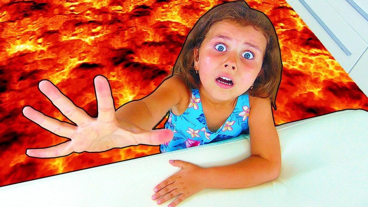 Пол это лава от Миланы и папы смотреть онлайн