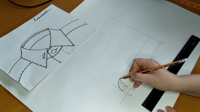 Классический воротничок на мужскую сорочку