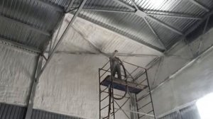 Утепление ангара склада ППУ Экотермикс  Защита на десятилетия