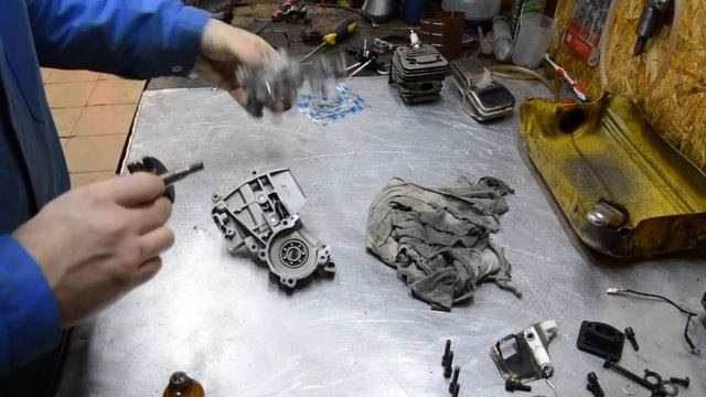 Бензопила Vitals!Китай 3800!Тріснув колінвал!Заміна колінвала! смотреть онлайн