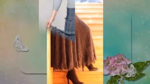 Самые модные тёплые вязаные юбки ?с очень красивыми узорами.