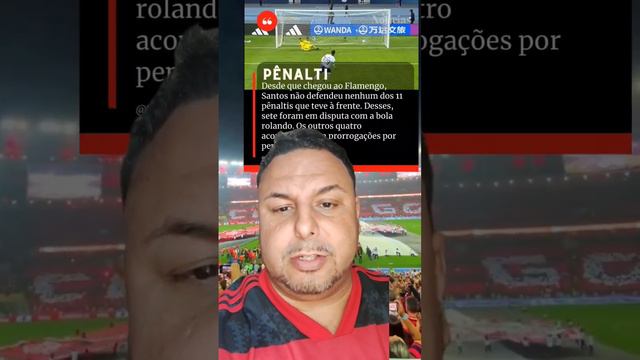 O GOLEIRO SANTOS AINDA NÃO FEZ NENHUMA DEFESA DE PÊNALTI PELO FLAMENGO SÃO 11 COBRANÇAS E 0 DEFESA