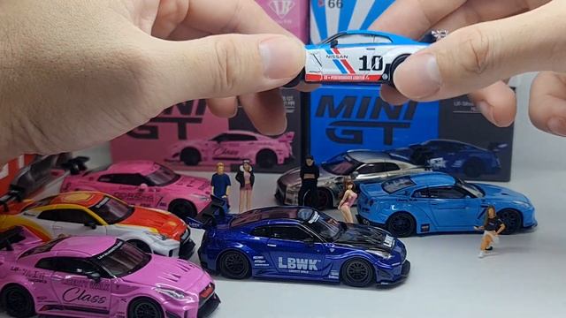 FirstLook Mini GT Nissan Skyline GT-R R35 LB Works and LB-Silhouette WORKS смотреть онлайн