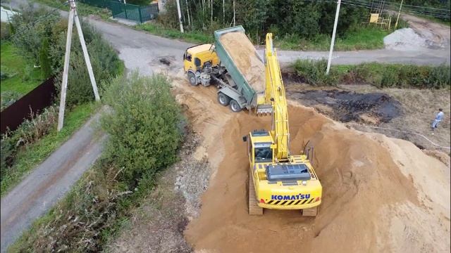 Подготовка участка к строительству | Отсыпка участка 10 соток, рытье котлована