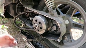Как заменить грузики в вариаторе Yamaha Jog R