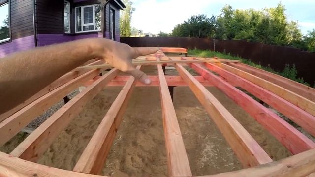 Строю подиум-веранду перед домом. Часть 1 смотреть онлайн