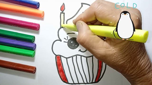 Bolalar uchun muzqaymoq rasmini oson chizish | Easy to draw ice cream picture for kids 很容易為孩子們畫冰淇淋圖 смотреть онлайн