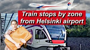 TRAIN STOPS BY ZONE FROM HELSINKI AIRPORT. TRAFFIC PATTERN #Helsinki #airport #train