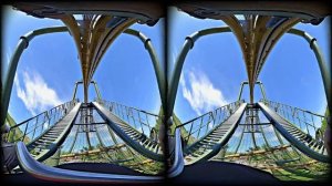 3D VR Epic Roller Coaster HALS ÜBER KOPF Tripsdrill on-/off-ride 3D VR180 VR Experience