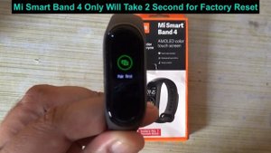 How to Factory reset Mi Smart Band 4 | hard reset mi band 4 # Just 10 Sec